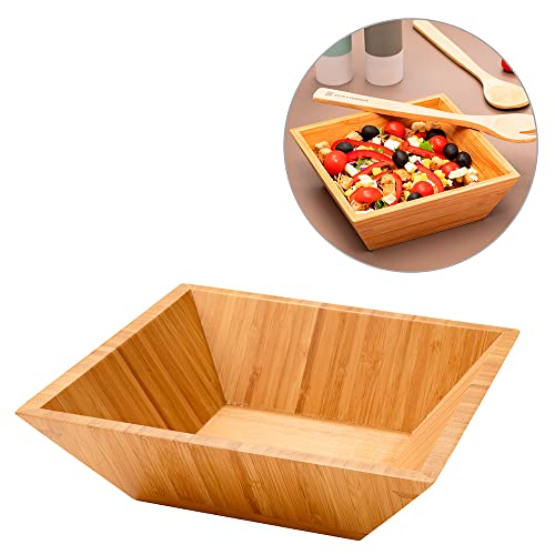 Saladeira Quadrada em Bambu Flashy TopGet (Natural)