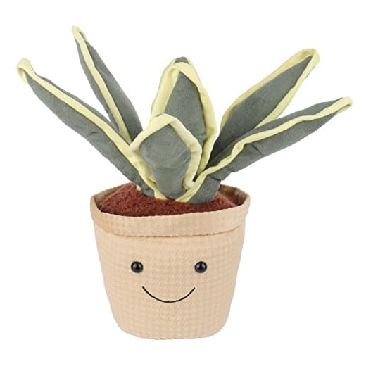 Apricot Lamb – Planta de peluche plantas artificiales Sansevieria 26.5cm juguete de peluche planta muñecas juguetes suave y lavable regalo para niños bebé niña niño