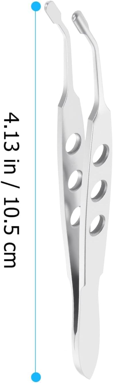 Meibomian Gland Expressor, Stainless Steel Eyelid Massage Tweezers Multi-Function Arita Expressor for Dry Eyes (Silver)