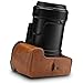 MegaGear MG1534 Nikon Coolpix P1000 Ever Ready Leather Camera Half Case and Strap - Dark Brown, Compact,DarkBrown