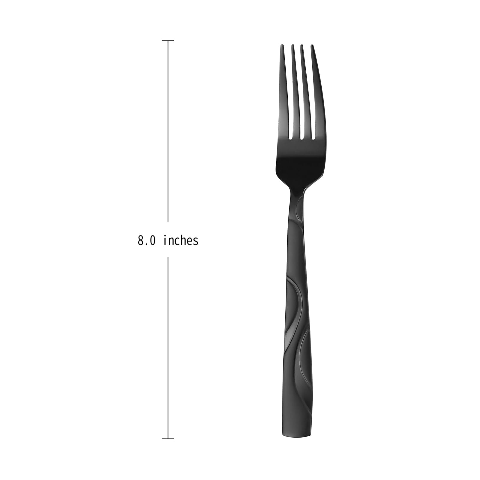 12-Piece Black Dinner Forks — Amazon image 3