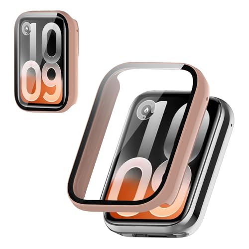 For Xiaomi Smart Band 10 Pro �P�[�X �t�B����+PC�t���[�� ��̌^ �ی�J�o�[ �K���X�t�B���� ��̌^ �h�� �h�o�yHUKWIMO�z 3D�S�ʕی� �w��h�~ HD�����ߗ� ���ɋ��� �C�A�[�� �ɔ� �������� ���˒ጸ (�t���X