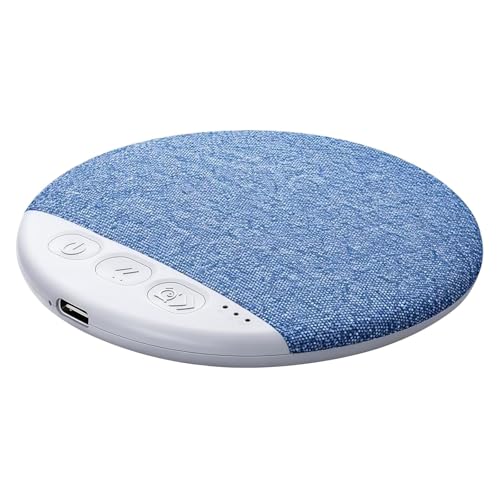 Tlizzf Bluetooth Pillow Speaker Sleep Pillow Speaker for Sleeping Mini Bone Conduction Sleep Aid with Stereo Bass with White Noise Private Sleep Headphones for Adult Kids (Blue)
