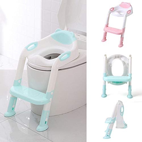 Réducteur de toilette avec échelle réglable - Modèle rose PK pliable - 2