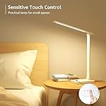 Lepro LED Desk Lamp, Metal Desk Light 9.5W 800lm, Forbes Vetted Best Task Lamp, 5 Color Modes 5 Brightness Level, Dimmable Home Office Desktop Lamp for Reading, Crafting, Sewing, Puzzle, Nail, White - Image 5