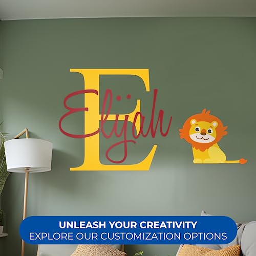 Decoración de pared león personalizable 36x20 pulg miniatura 2