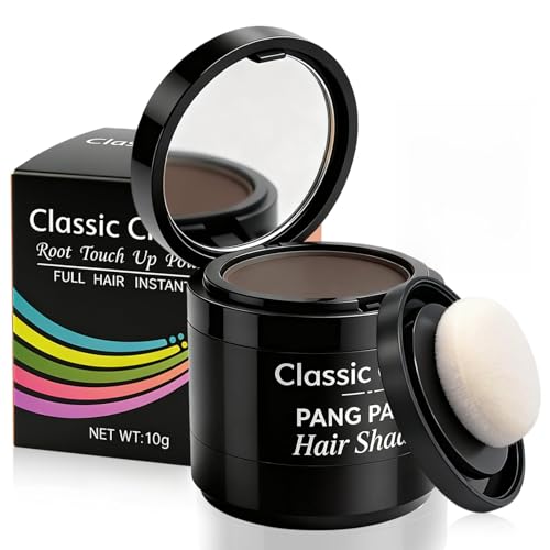 10g Polvere per Capelli,Correttore Radice Capelli,Powder Impermeabile,effetto volumizzante per capelli più pieni,risultato naturale e immediato,uso semplice per donne e uomini(Marrone scuro)