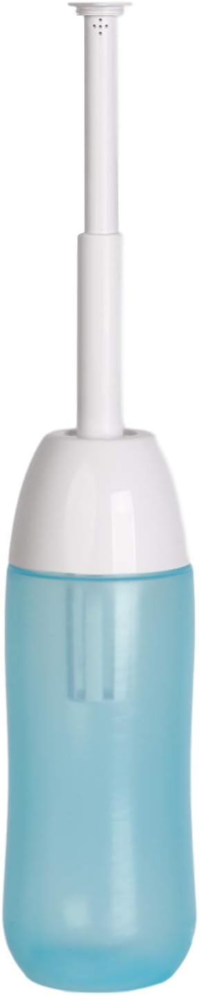 GenieBidet-Go Easy-to-use Portable Bidet with Telescoping Nozzle Storage, Travel Bag, 400 ml cap. & Perfectly Angled Nozzle Spray. Leak Resistent. Water won't drip out the bottom like all others!