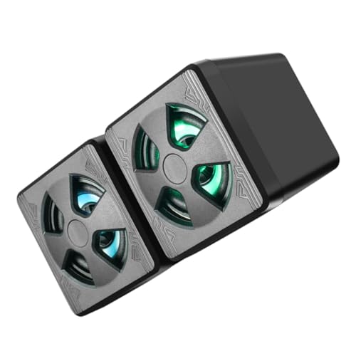 Altavoces para computadora mini portátiles PC periféricos de escritorio negro pack de 2 unidades