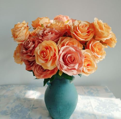 Roses artificielles bouquet durable pour décorer sans entretien mariage et maison