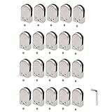 tonchean Glass Clamps 20PCS 10-12mm Stainless Steel 304 Glass Clamps Adjustable Glass Bracket for Ba