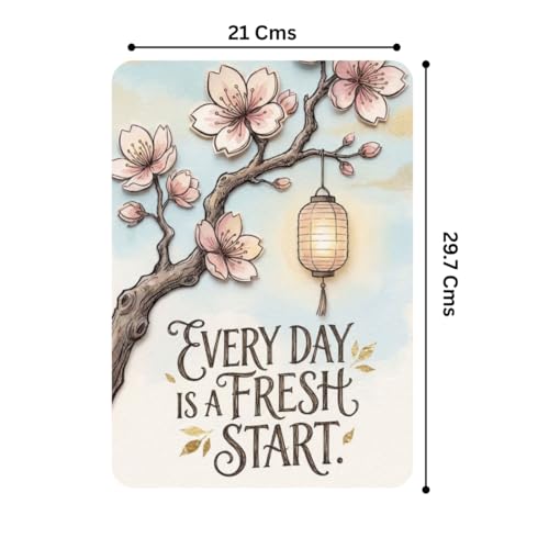 Image of Zesta Bathroom Decor Items Washroom Decor Tin Sign | Aesthetic Posters Wall Poster for Bedroom | Magnetic Cafe Decoration Items / Restaurant Decorations Items | Quirky Home Decor Bar Accent (Motivational (4))