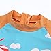 Baby Boys Swimsuit Toddler Kid Short Sleeve Rash Guard Swimwear Bathing Suit Beach Wear (1-Mint Green, 5-6 Years)