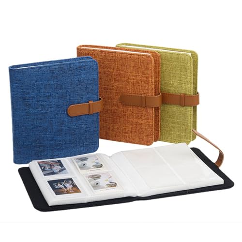 Album de Scrapbooking en Lin 7,6 X 7,6 Cm avec 288 Pochettes Transparentes