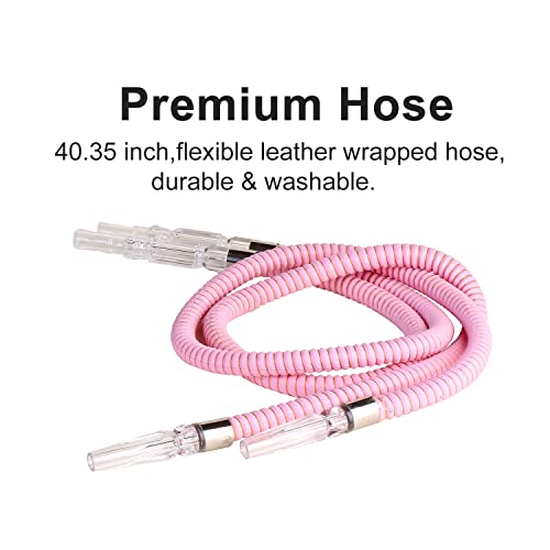 Gochoi 30,5 Cm Shisha Groß Set Komplettset Mit Hookah 2 Anschlüsse Stabilisierender Glasvasenbasis,Verbesserter Shisha… – Bild 6