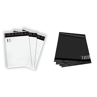 KKBESTPACK 10x13 Poly Mailers Self Sealing Shipping Envelopes CPB68 Waterproof Postal & 100 Large Poly Mailers 10x13 Shipping Bags for Small Business Self Sealing Package Envelopes