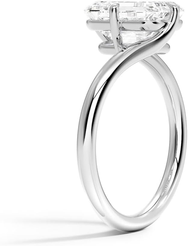 2.5 Carat Lab Grown Diamond Ring VVS2 10K 14K 18K Solid Gold & 925 Sterling Silver Engagement Ring Atelier Solitaire Wedding Bridal Anniversary Christmas Gift for Women(IGI Certified)