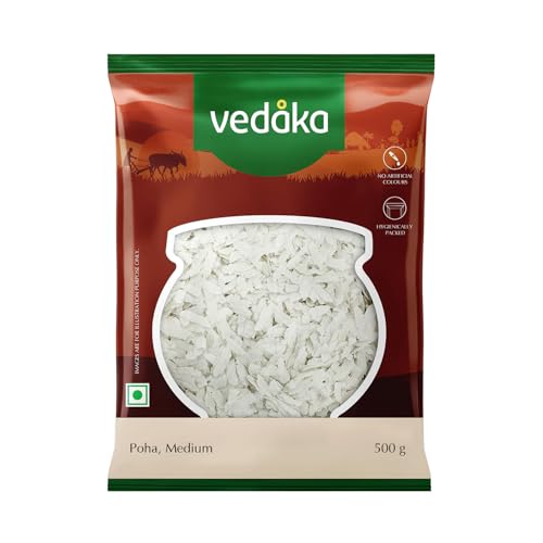 Amazon Brand - Vedaka Poha | Medium | 500 G