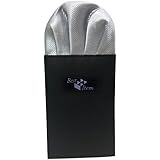 [ベスト アイテム] ポケットチーフ ワンタッチ ホルダー付 メンズ ドレスアップ チーフ パーティー 結婚式 水玉 シルバー チ_01_02