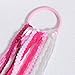 Braid Hair Extensions for Girls Valentines Glitter White Hot Pink Ponytail Holder Streamer Elastic Ties for Women Kids Crazy Hair Day DIY, Festival Rave,Breast Cancer Awareness Accessories
