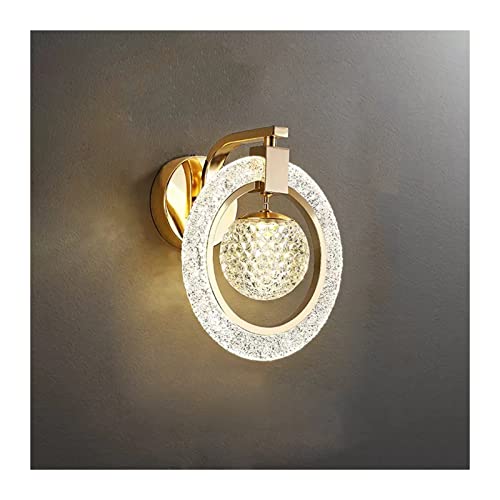 ALHLL Lámpara de Pared Lámpara de pared de cabecera de lujo, lámpara de decoración de pared de fondo de TV simple interior Apliques de Pared