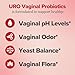 O Positiv URO Vaginal Probiotics for Women pH Balance with Prebiotics & Lactobacillus Probiotic Blend - Vaginal Health Supplement - Promote Healthy Vaginal Odor & Vaginal Flora, 60 Count (Pack of 2)
