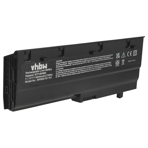 vhbw Battery Replacement for Medion BTP-BVBM, BTP-BWBM, BTP-BYBM, BTP-BZBM, BTP-C1BM, BTP-C1BM5 for Laptop (6600mAh, 11.1V, Li-ion)