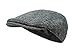 Produktbild Borges & Scott Nevis Schirmmütze  Schiebermütze aus 100% handgewebter Wolle - Harris Tweed - wasserabweisend - Holzkohle Fischgrätenmuster 60cm