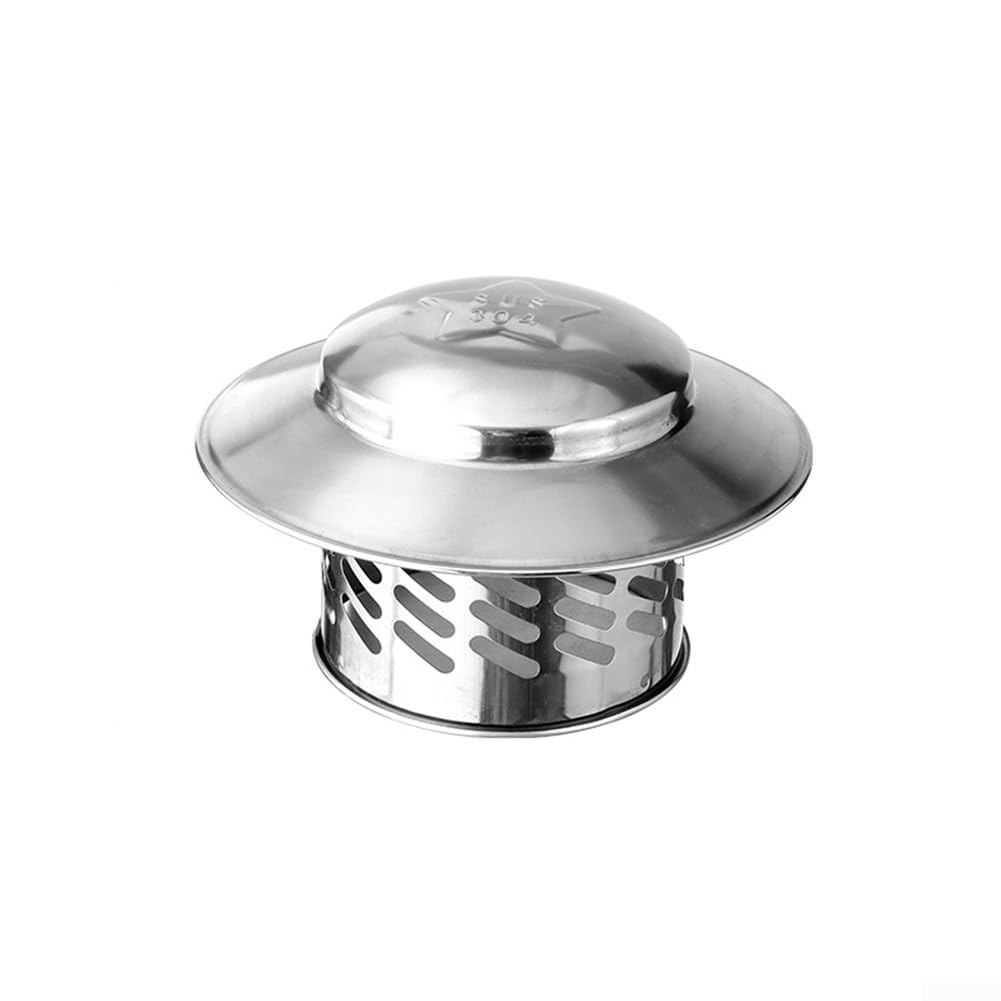 Coperchio Per Foro Camino In Acciaio Inox 200 Mm - Antivento E Antiratto Per Tubi - Foto 5