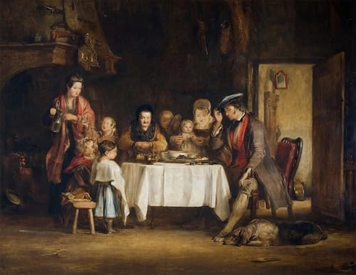 Pinturas Murales Grace Before Meat de David Wilkie Póster para Decoración Pared 60x90cm