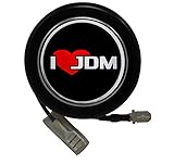 ERPART Steering Wheel HORN BUTTON with I LOVE JDM Heart Emblem Compatible with Honda Acura Nissan Mazda Toyota Mitsubishi Suzuki Isuzu Scion