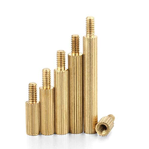 Perno de cobre M2 circular recto macho hembra para separación de placas PCB 40pcs 6
