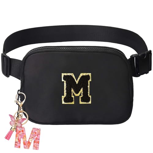 Image of Belt Crossbody Bag for Girls Women - girls fanny pack ages 8-12 Teen Birthday Gifts Small Waist Packs Trendy Kids Fanny Pack Black M