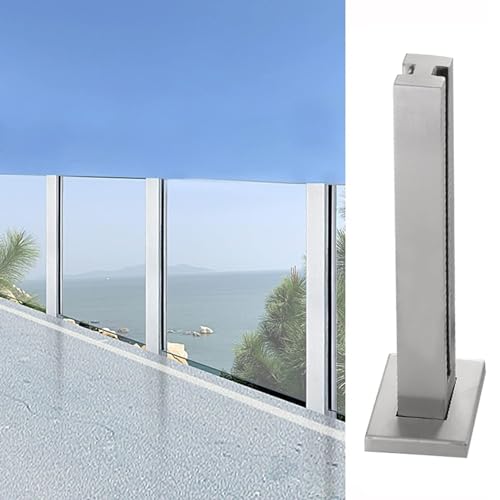 Poteau de rampe d'escalier balustre inox 304 pour garde-corps de palier 80cm