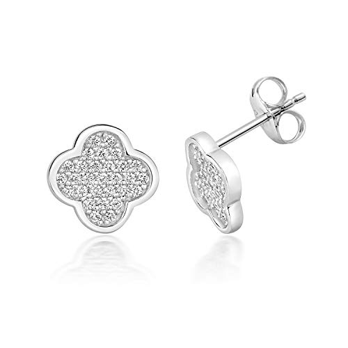 Boucles d'oreilles argent 925 anti-ternissement et hypoallergéniques en zirconium