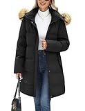Jyanl Winter Coats For Women Puffer Down Parka Thicken Warm Hooded Jacket Snow Quilted Jacket Hoodie Detachable Fur Hood 2025