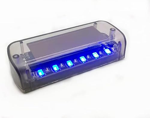 Miniatura 2 de Luz de alarma de coche de energía solar simulada simulada alarma antirrobo LED intermitente luz de seguridad con nuevo puerto USB, rojo x2