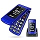 SweetLink F2PLUS Klapphandy ohne vertrag,Seniorenhandy ohne vertrag mit großen Tasten, 2,4 Farbdisplay,Dual-SIM,SOS, 1000mAh,Ladestation,Kurzwahl, FM-Radio,Kostenloser Kartenhalter und Schlüsselband.