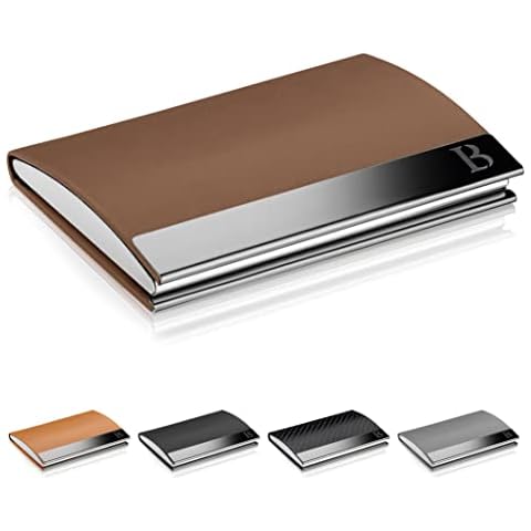 LOGAN & BARNES Visitenkarten Etui - Kartenetui Herren mit praktischem Magnetverschluss - Scheckkartenetui mit Platz für 23 Visitenkarten Modell Cologne Cover
