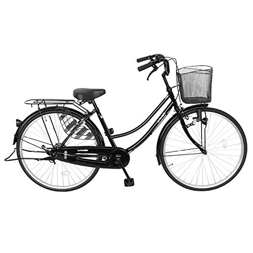 Amazon | 自転車 ママチャリ 26インチ ギアなし かご ライト 鍵 