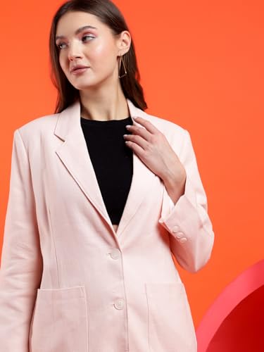 Image of KOTTY Womens Cotton Blend Standard Length Elegant Style Coat - Classic Style with Modern Detailing