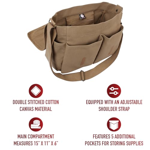 Rothco 613902975194 Classic Canvas Messenger Bag thumb #5