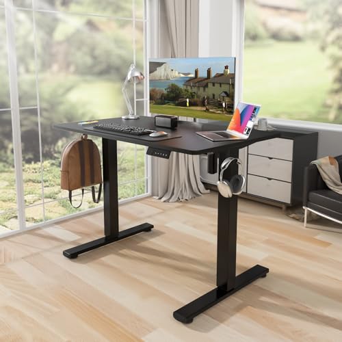 Image of Kingant Standing Desk, 32x24 Inch Electric Height Adjustable Computer Desk
