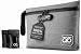 HELMET HEAD Smell Proof Bag + Grinder Card | Durable Water Repellent Stash Bag with Combination Lock & Inside Pouches for Your Herbs & Smelly Accessories: Pipe, Vape, Rolling Papers (Gray)