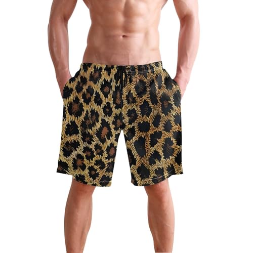 Men's Swim Trunks Lizard Print Beach Board Shorts2