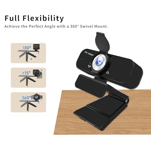 Lusinx Webcam for PC, Full HD 1080p の商品画像 6