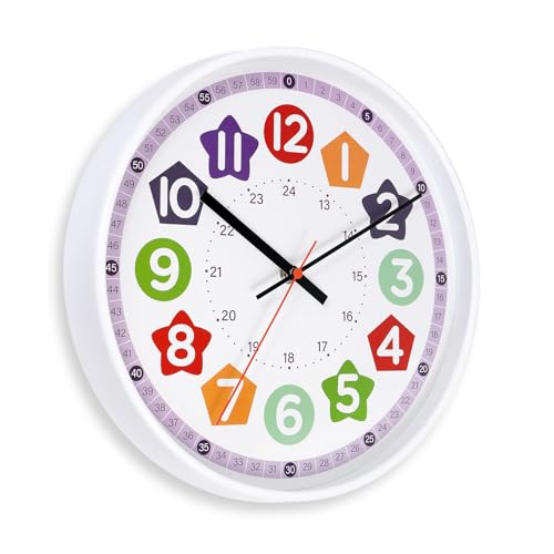 50% Off Aurowit Learning Wall Clock for Kids & Classrooms