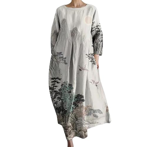 Robe de balançoire ample dissimulant les formes pour femme FNKDOR