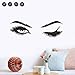 Produktbild Lash Brows Eyes Zitat Wandaufkleber Mode Vinyl Wimpern Wandtattoos für Mädchen Schlafzimmer Augenbrauen Store Beauty Salon Dekor