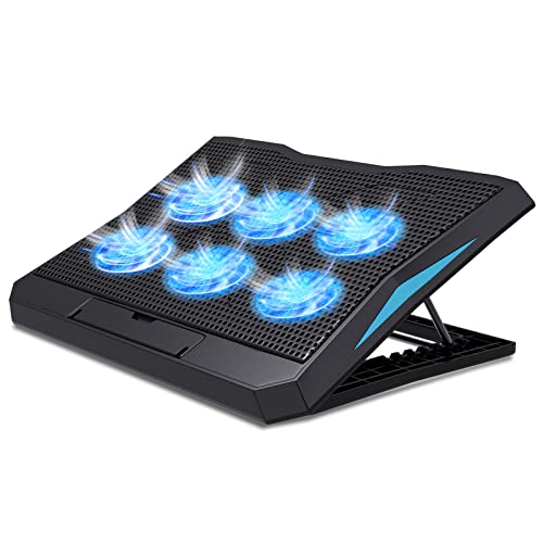 LIENS-Laptop-Cooling-Pad-Adjustable-Height-6-Fan236inches-2-USB-Ports-Suitable-for-12-16-Laptop